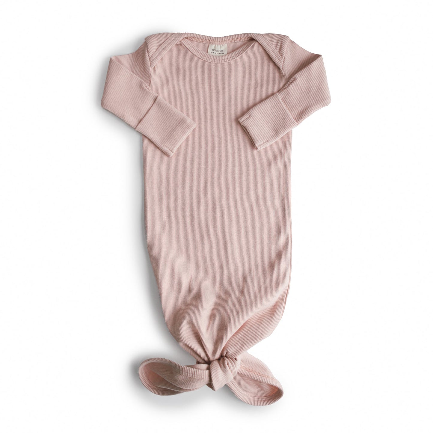 
                  
                    Ribbed Knotted Baby Gown Organic Onesie
                  
                