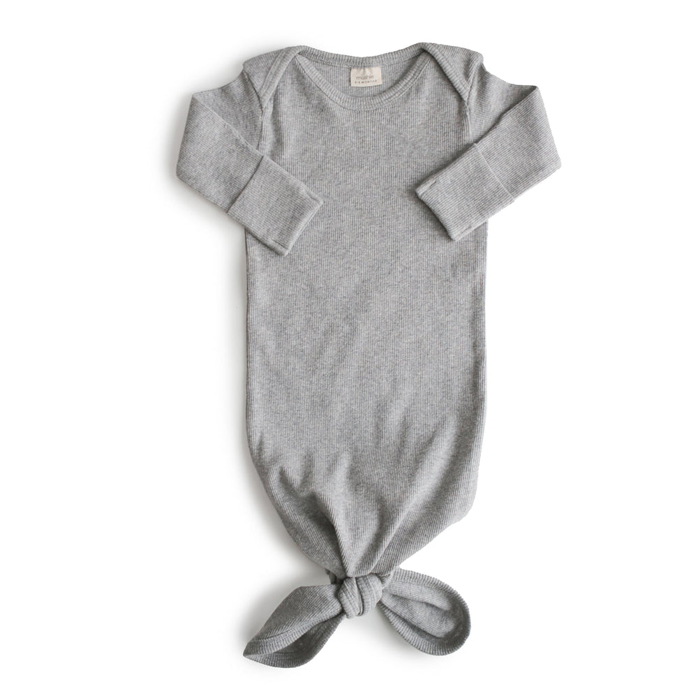 
                  
                    Ribbed Knotted Baby Gown Organic Onesie
                  
                