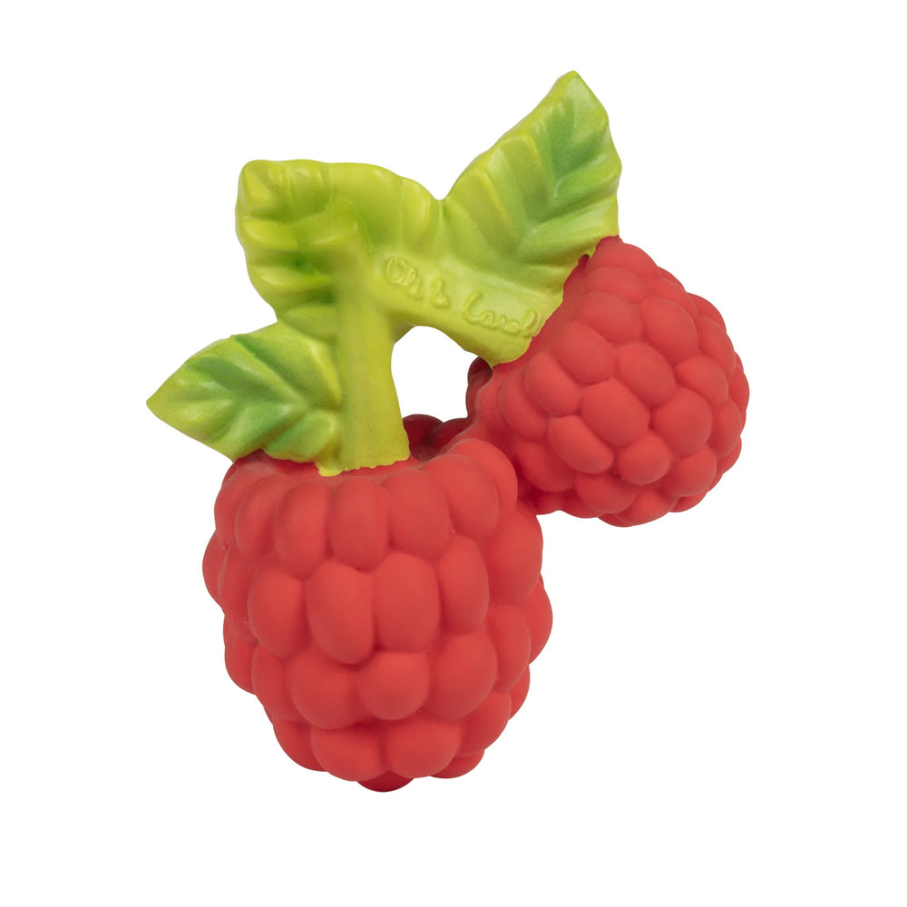 Valery the Raspberry Baby Natural Rubber Teether Toy