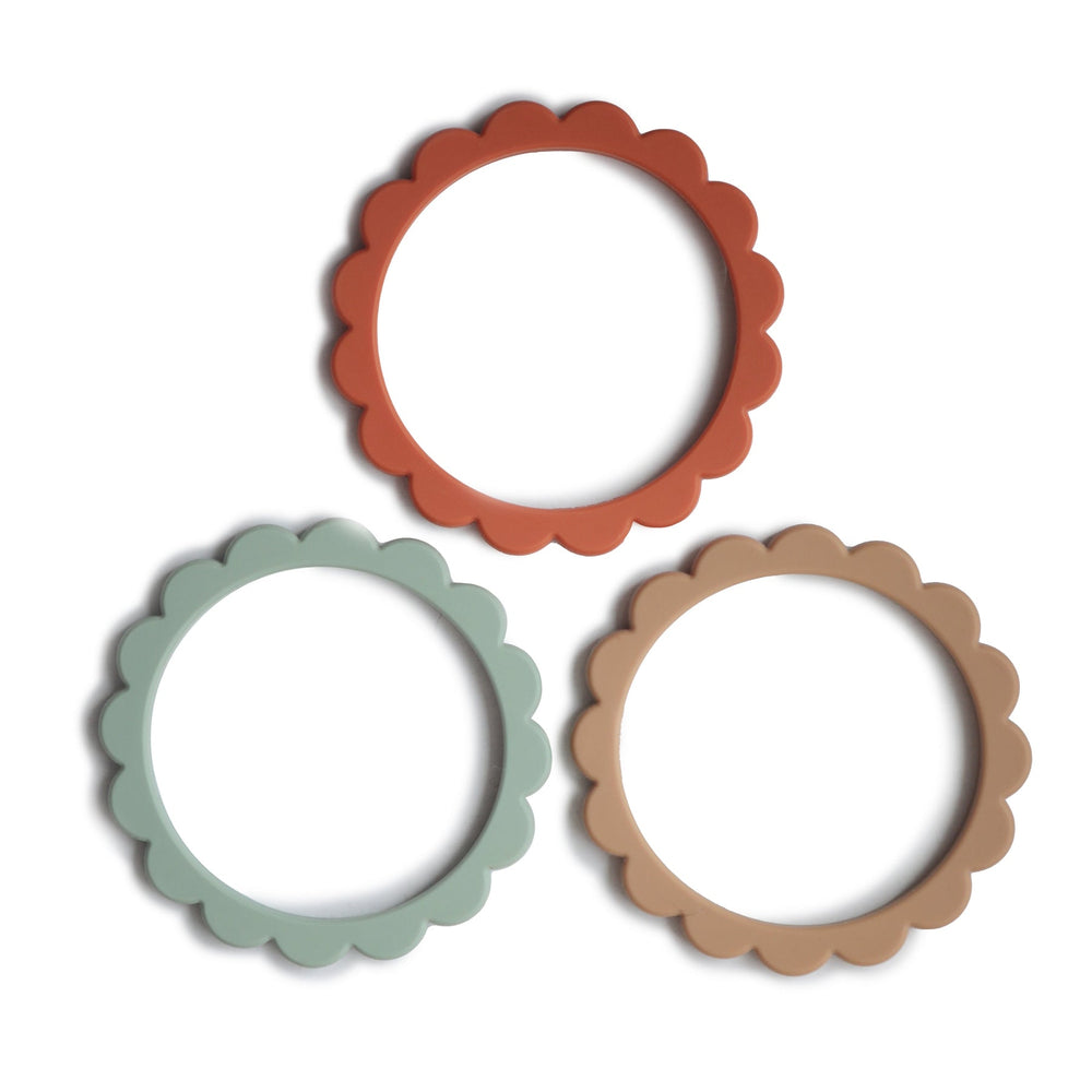 Flower Teether Bracelet - 3 Pack