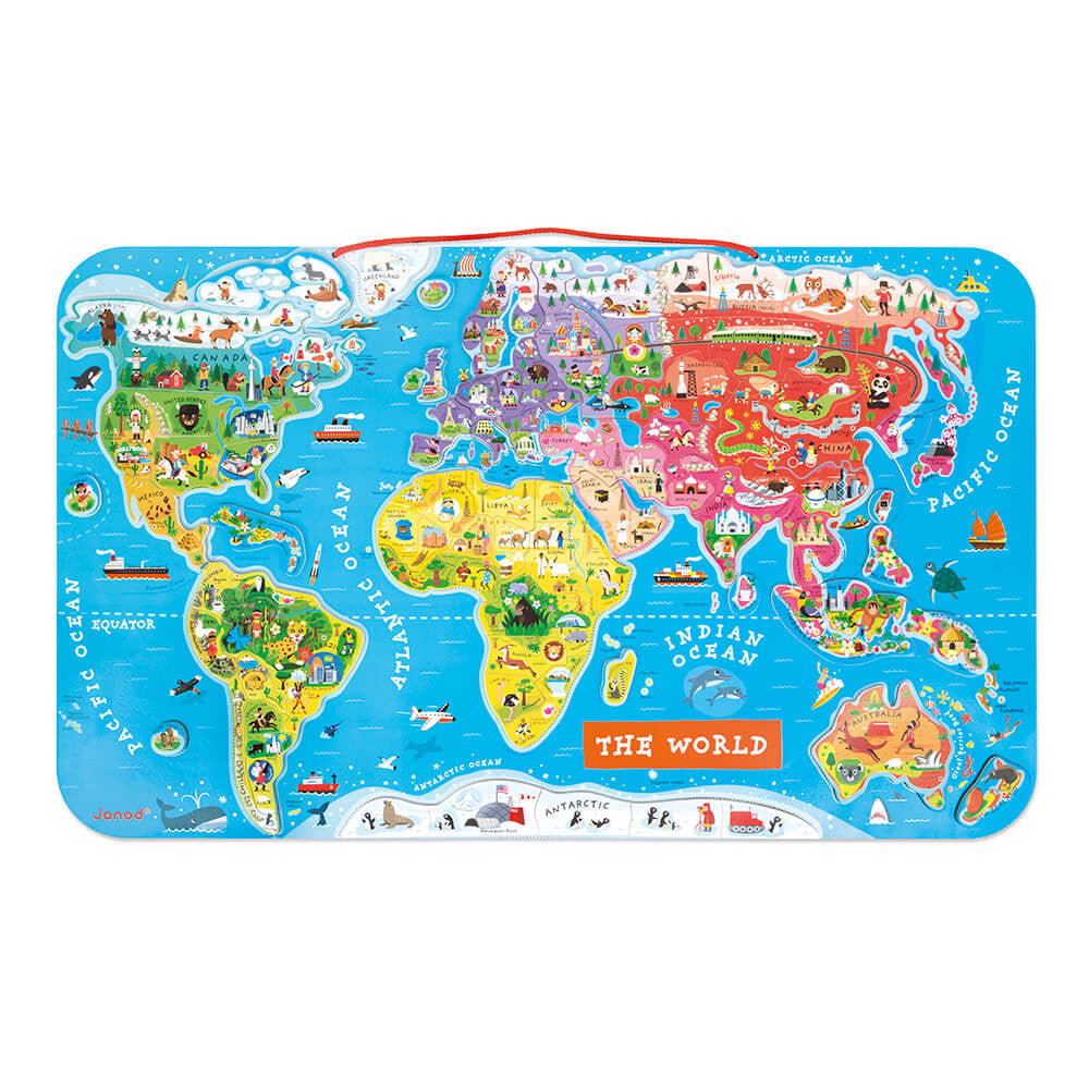 
                  
                    Magnetic World Map Puzzle - English Version - 92 pieces (Wood)
                  
                