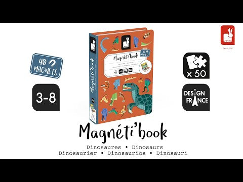 
                  
                    Load and play video in Gallery viewer, Dinosaurs Magneti&amp;#39;book, 40 magnets
                  
                