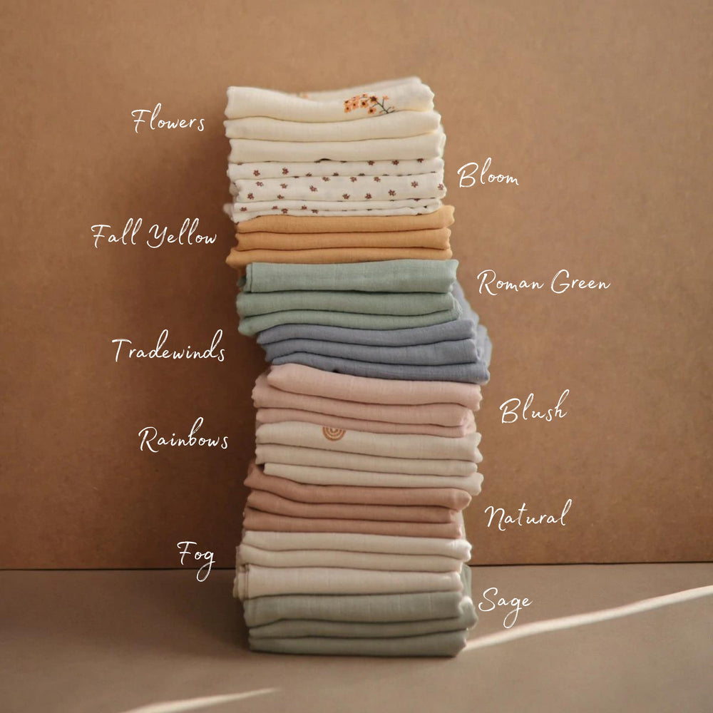 
                  
                    Organic Muslin Cloths - 3 pack
                  
                